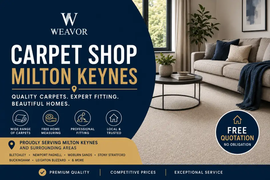 Carpet Shop Milton Keynes – Quality Carpets & Flooring for Every Home 1 carpet shop Milton Keynes Poster on the blog, showcasing shop information.