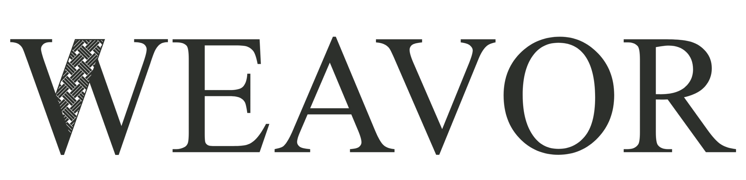 Weavor logo in black color