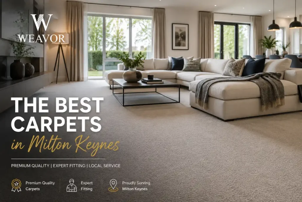 Premium carpet fitted in a modern Milton Keynes living room