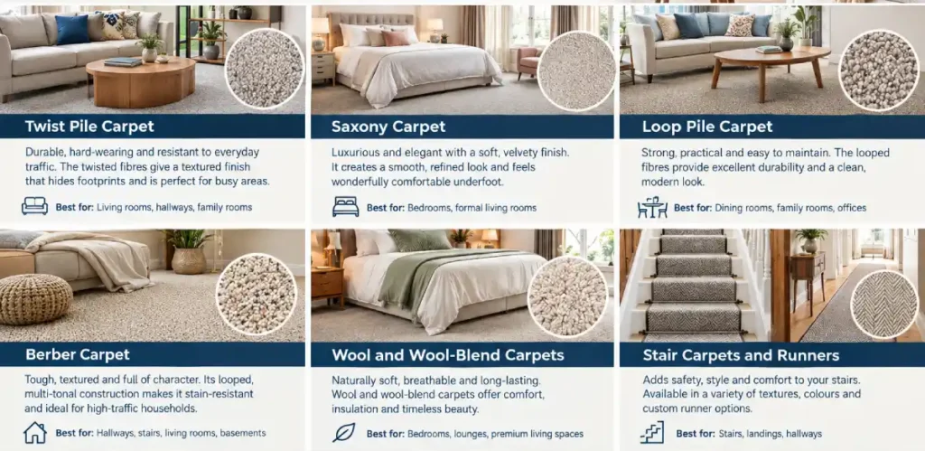 Carpet Supply and Fit in Milton Keynes: A Complete Guide for Homeowners 2 Available Carpet Types