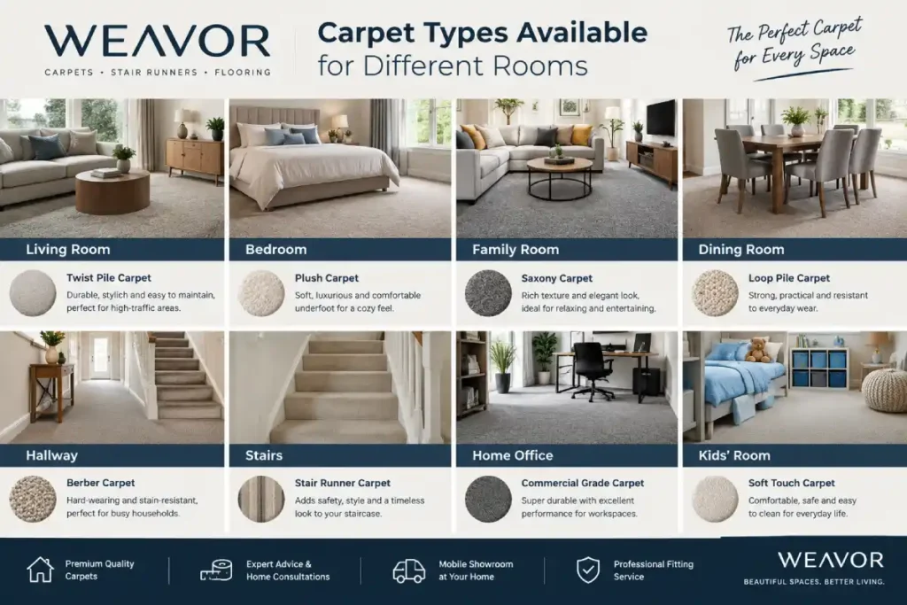 Carpet Supply and Fit in Milton Keynes: A Complete Guide for Homeowners 4 Carpet Types Available for Different Rooms By Weavor